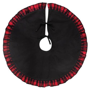 Buffalo Check Frill Mini Tree Skirt - The Fox Decor